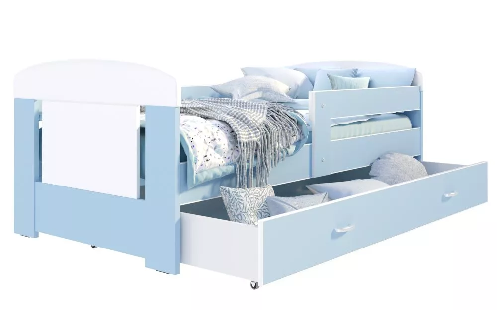 Bērnu gulta Filip Color 80x180 ar stelāžu Guļamvietas platums: 80 cm, Guļamvietas garums: 180 cm, · 85 × 183 × 63 cm