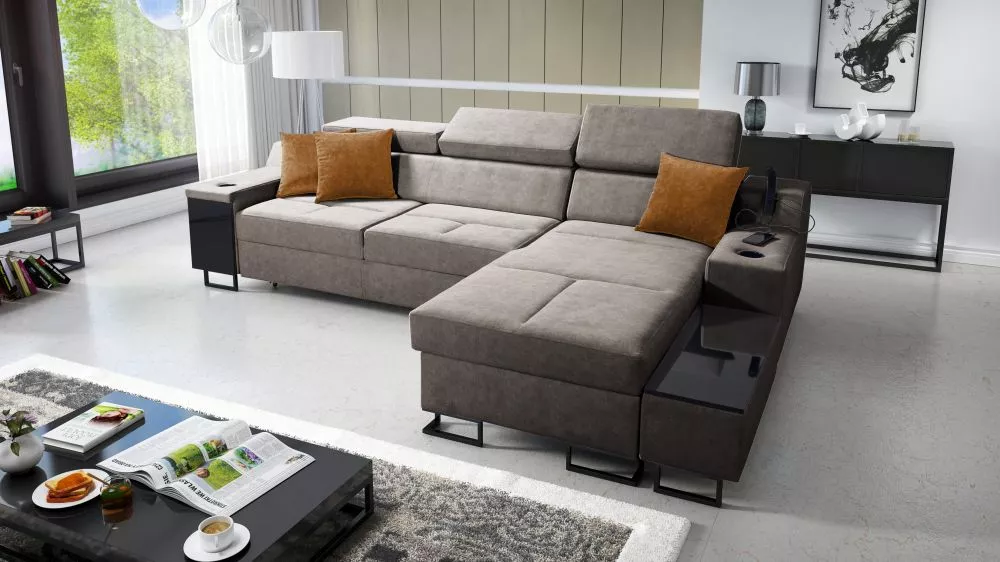 Dīvāns Alicante 1 Mini Whisper Standard · Brūns · 173 × 274 × 81 cm