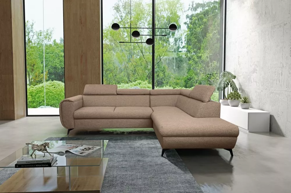 Dīvāns Mona standard · Brūns · 217 × 260 × 75 cm