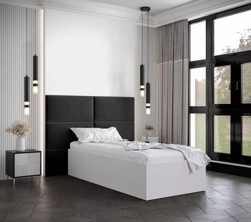 Gulta Bella 2 ar stelāžu Guļamvietas platums: 90 cm, Korpusa krāsa: balts, Guļamvietas garums: 200 cm, stelāžas tips: ko