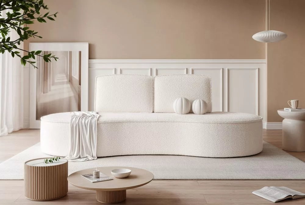 Dīvāns Sofia Sofa Standard · Gaišais krēms · 101 × 234 × 88 cm