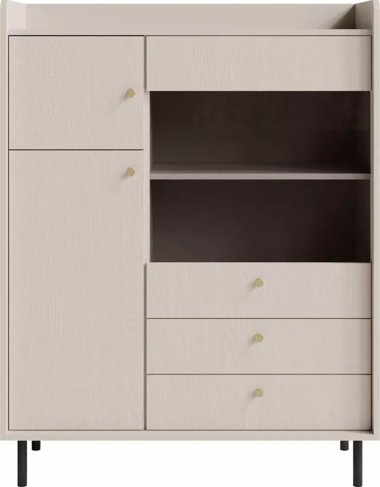Kumode Grande GR2 · Bēšs · 103.5 × 42 × 133 cm