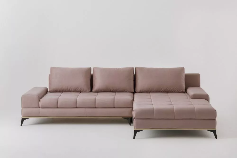 Dīvāns Figaro Standard · Rozā · 212 × 315 × 87 cm