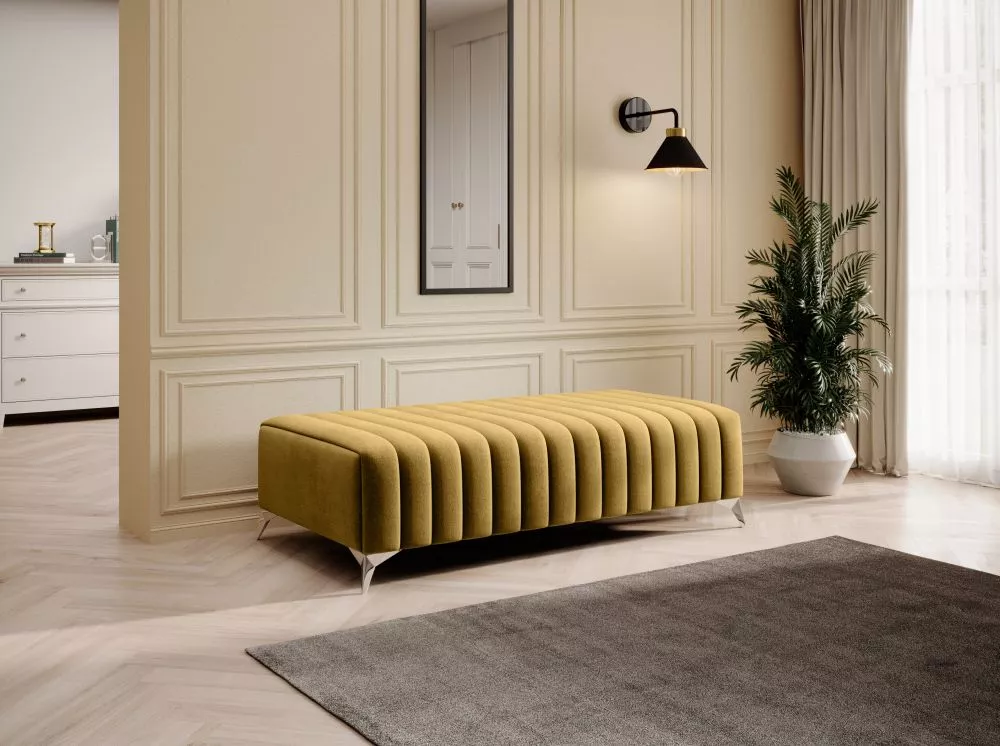 Pufs Laurence P Standard Auduma numurs: Nube 45, · Dzeltens · 132 × 36 × 64 cm
