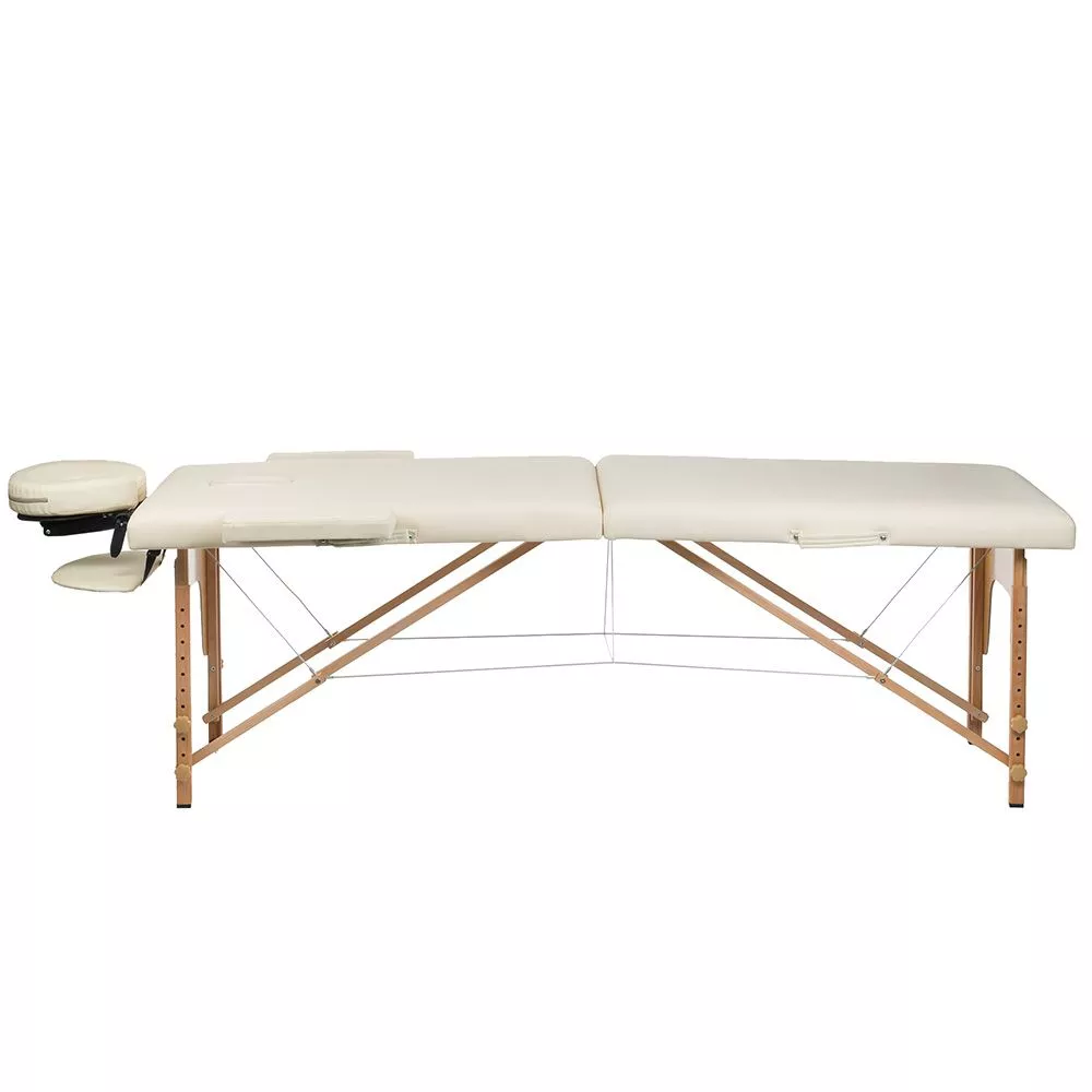 Kosmetologu kušete BS-523 · Krēma · 60 × 185 × 62 cm