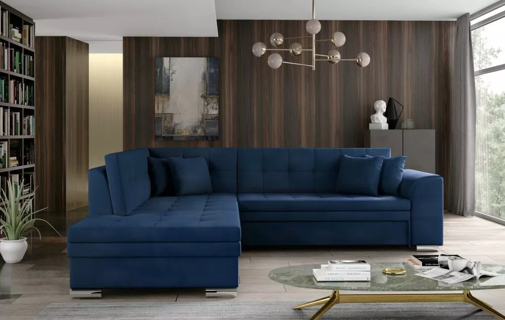 Dīvāns Pieretta Premium Standard · Zils · 205 × 260 × 80 cm
