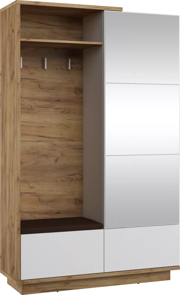Koridora iekārta Hybrid HYB-16 Brown · 120 × 40 × 191 cm