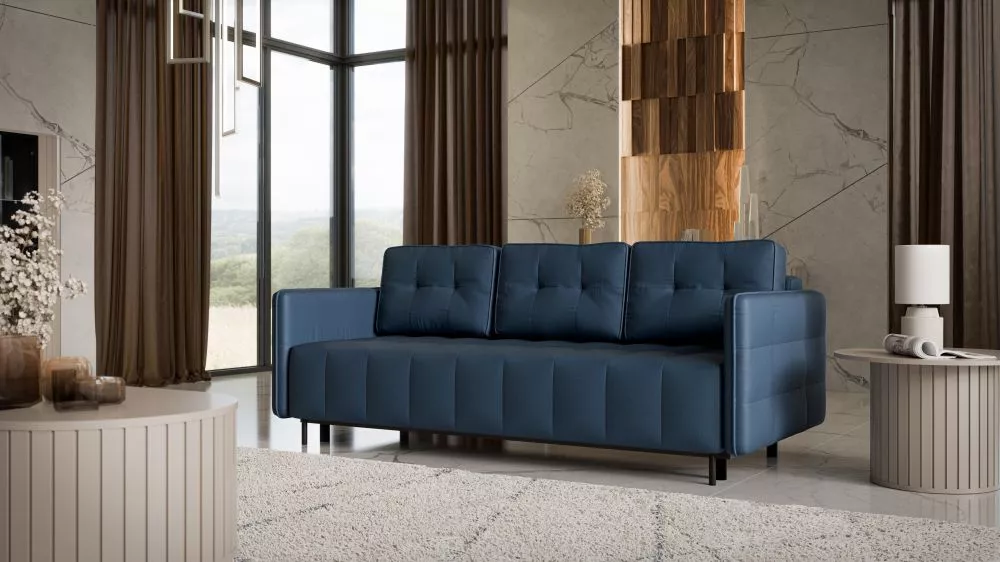 Dīvāns Dello Premium standard · Zils · 101 × 221 × 88 cm
