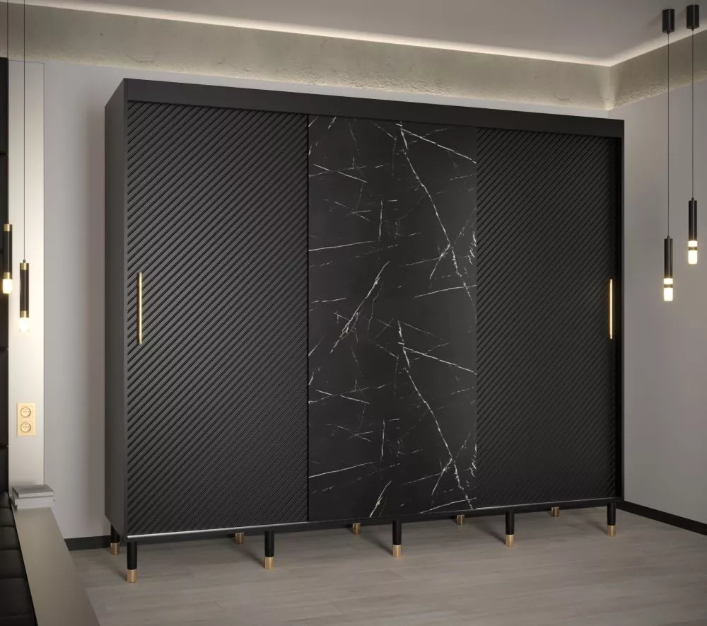 Skapis Calipso Jodelka Marmur · 250 × 62 × 208 cm