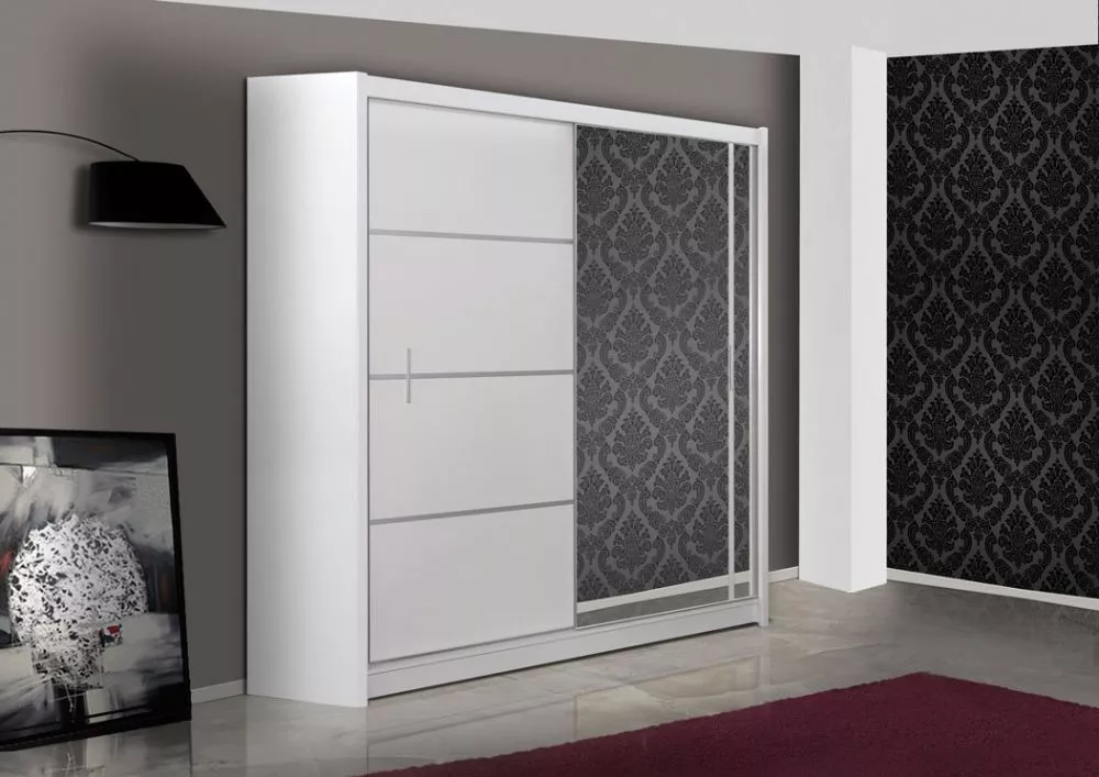Skapis Vista · Balts · 180 × 61 × 215 cm
