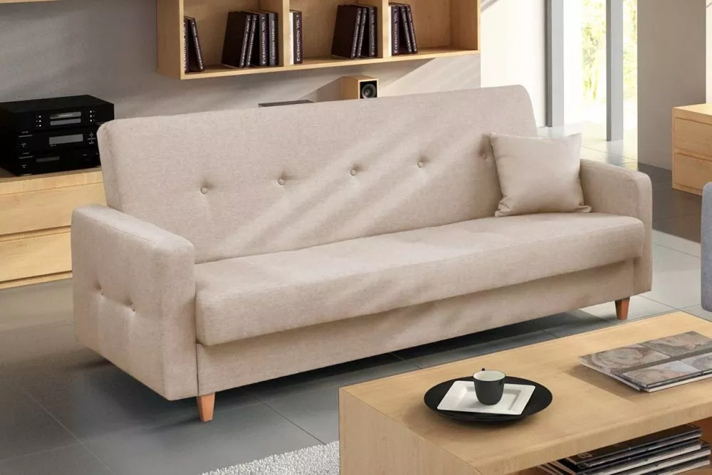 Dīvāns Tango 3S Comfort Standard · Gaiši bēšs · 90 × 215 × 95 cm