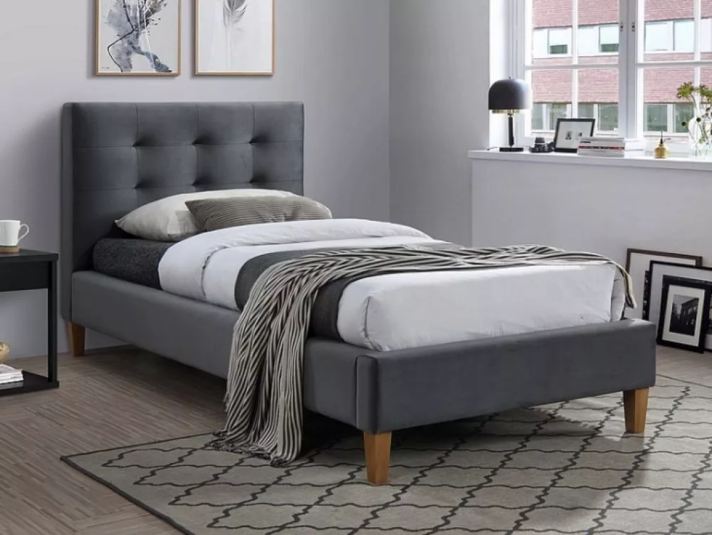 Gulta Texas 90x200 Velvet ar stelāžu Guļamvietas platums: 90 cm, Guļamvietas garums: 200 cm, stelāžas tips: koka, · Pelē