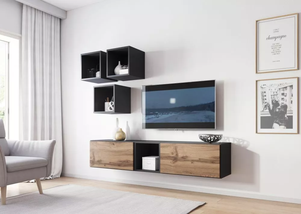 Sekcija Roco 8 Korpusa krāsa: antracīts, · 150 × 39 × 180 cm