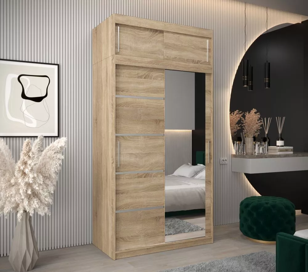 Skapis Verona 2 Premium · Sonoma · 120 × 62 × 240 cm