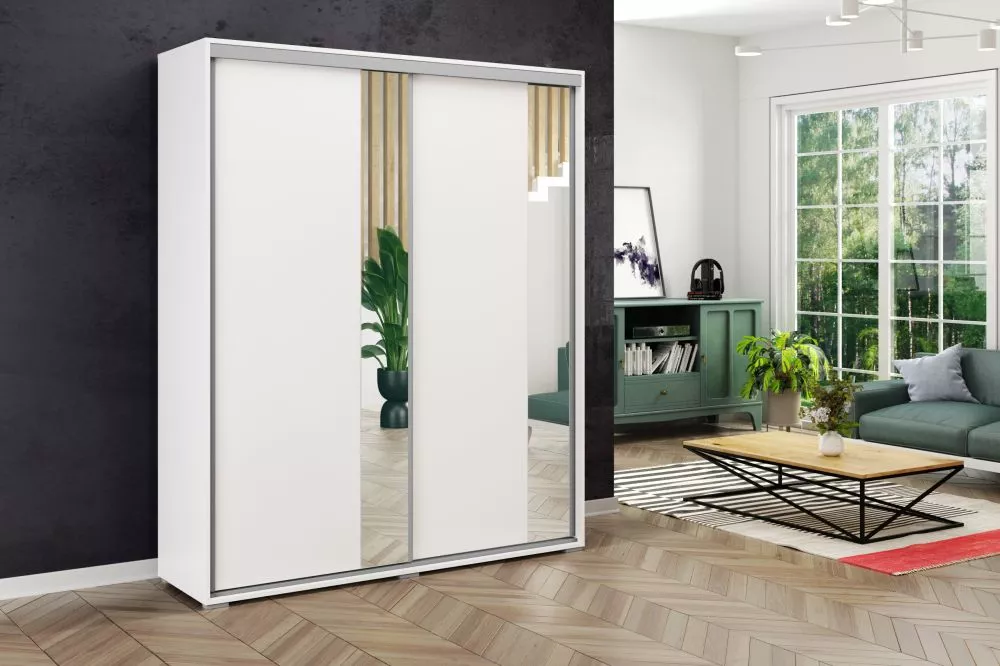 Skapis Modern A4 · Balts · 200 × 62 × 215 cm