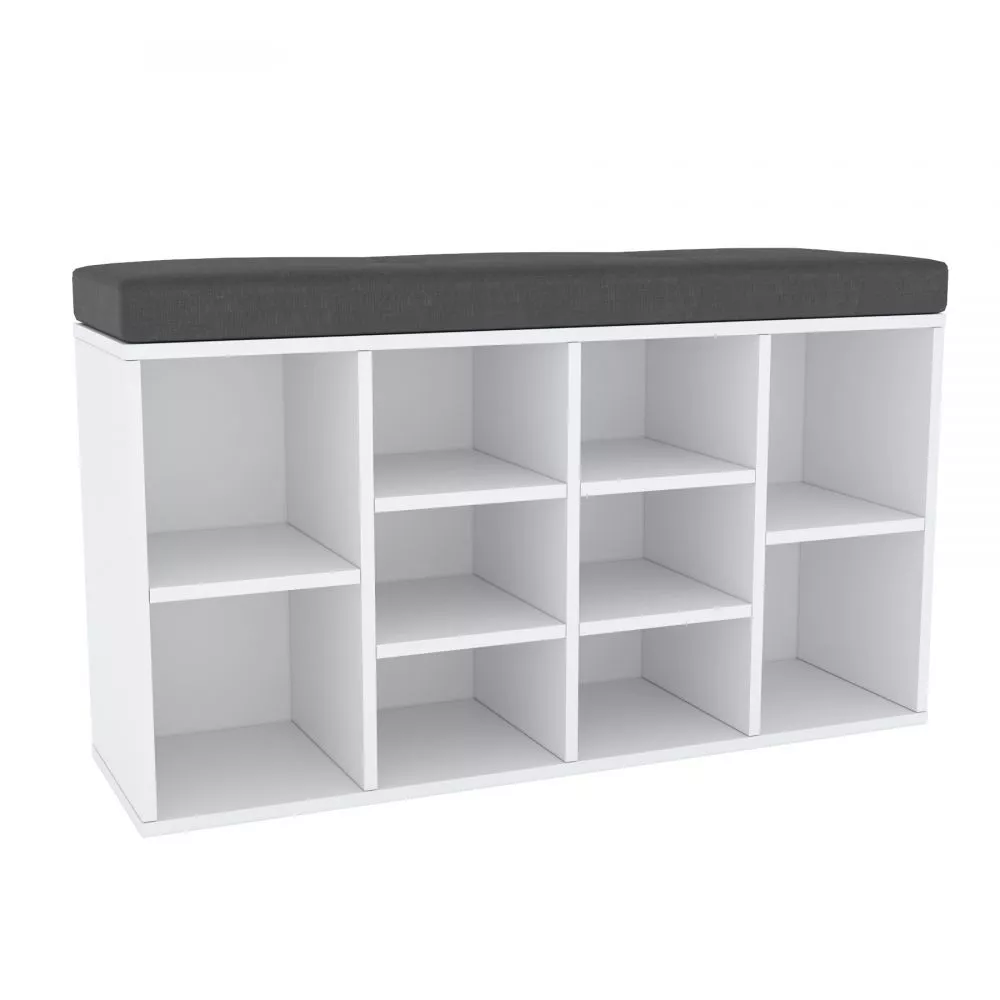 Apavu plaukts M10 · Balts · 104 × 53.4 × 30 cm