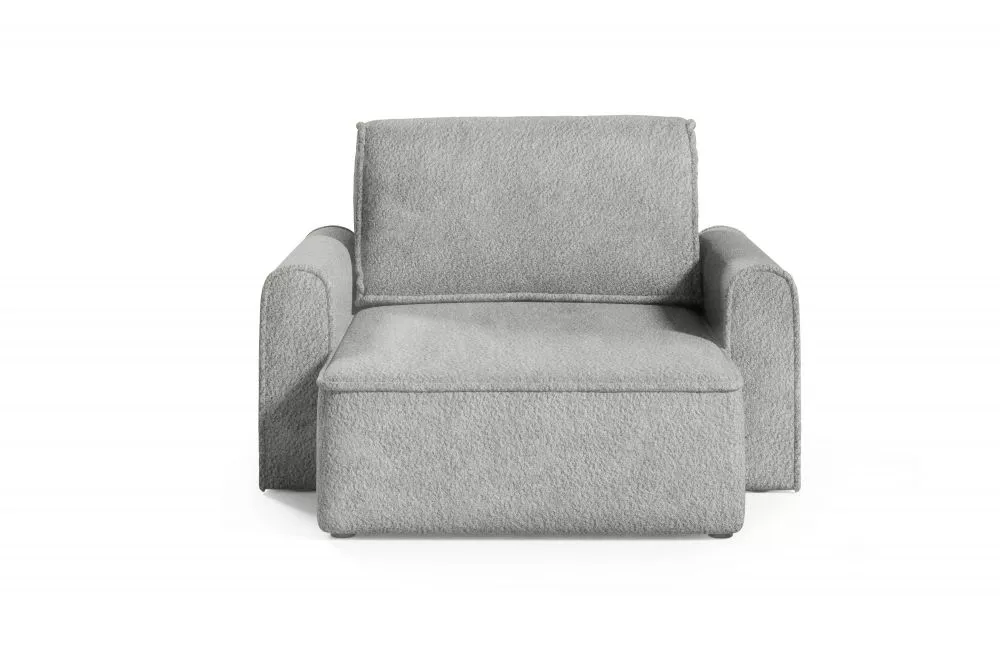 Mīksts krēsls Loretto 1S Long Premium Standard Sēdvietas dziļums: 112 cm, · Tumši pelēks · 140 × 158 × 88 cm