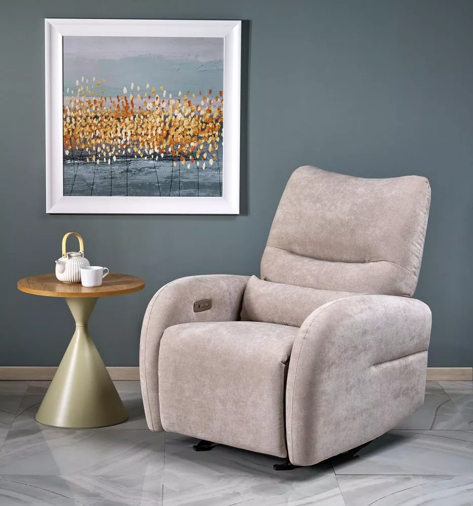 Krēsls Saxon · Bēšs · 102 × 85 × 85 cm