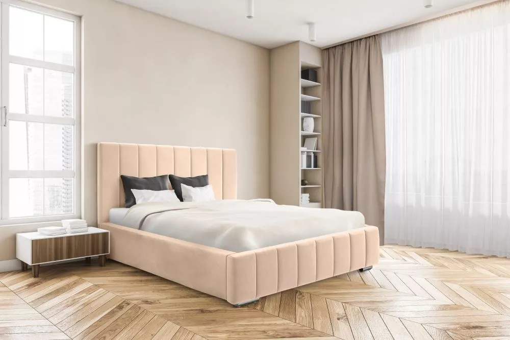 Gulta Sky Comfort Standard ar stelāžu Guļamvietas platums: 180 cm, Guļamvietas garums: 200 cm, stelāžas tips: koka, · Bē