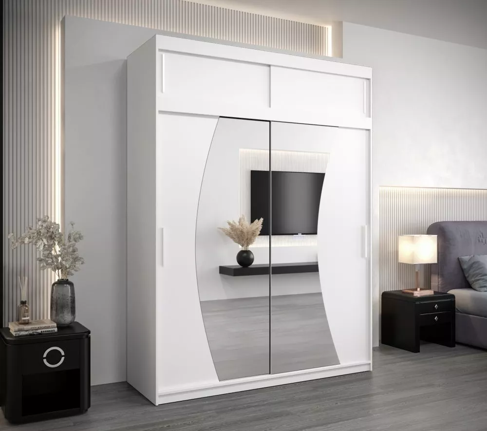 Skapis Wave Dream Premium · Balts · 180 × 62 × 240 cm