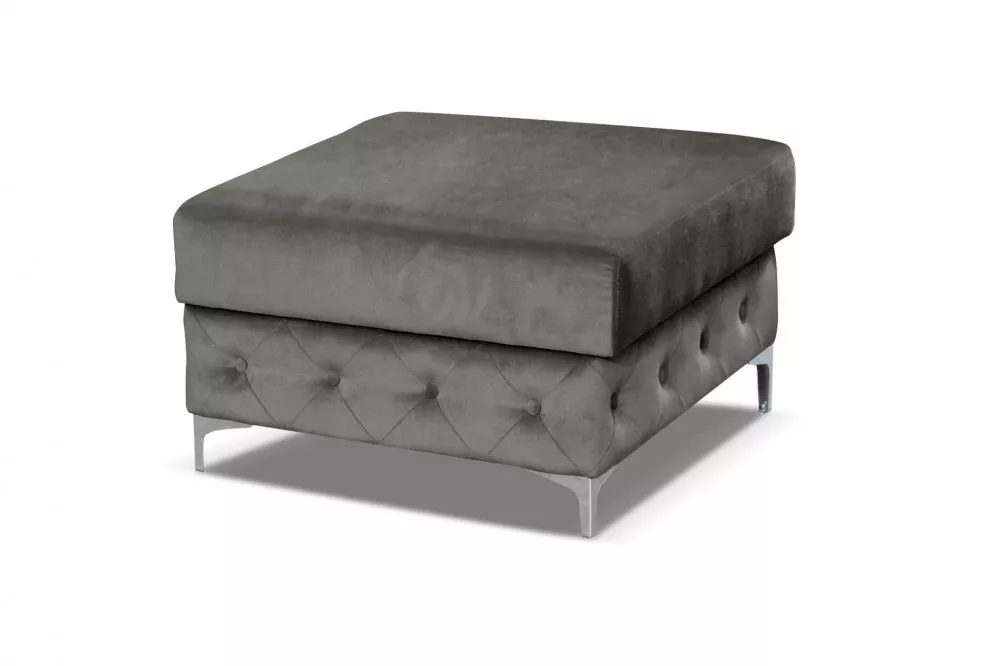 Pufs Verso P standard Auduma numurs: Paros 6, · Pelēks · 70 × 47 × 70 cm