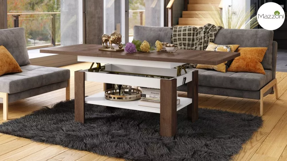 Žurnālgalds Rio Transformer Korpusa krāsa: brūns ozols, · 130 × 65 × 55 cm