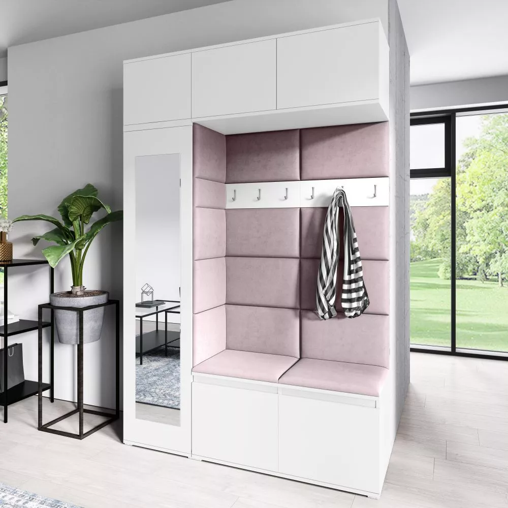 Apavu plaukts Emi 21 Trinity Korpusa krāsa: balts, · 145 × 225 × 40 cm