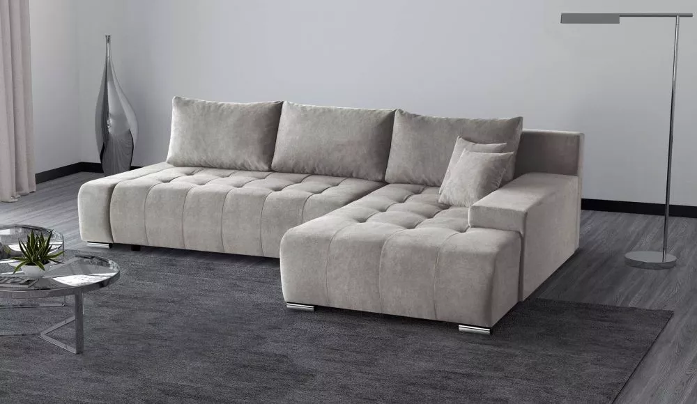 Dīvāns Draco L Standard · Bēšs · 185 × 265 × 85 cm