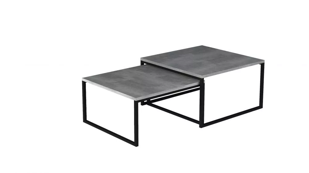 Žurnālgalds Nevio 2 · Betons · 69 × 39 cm
