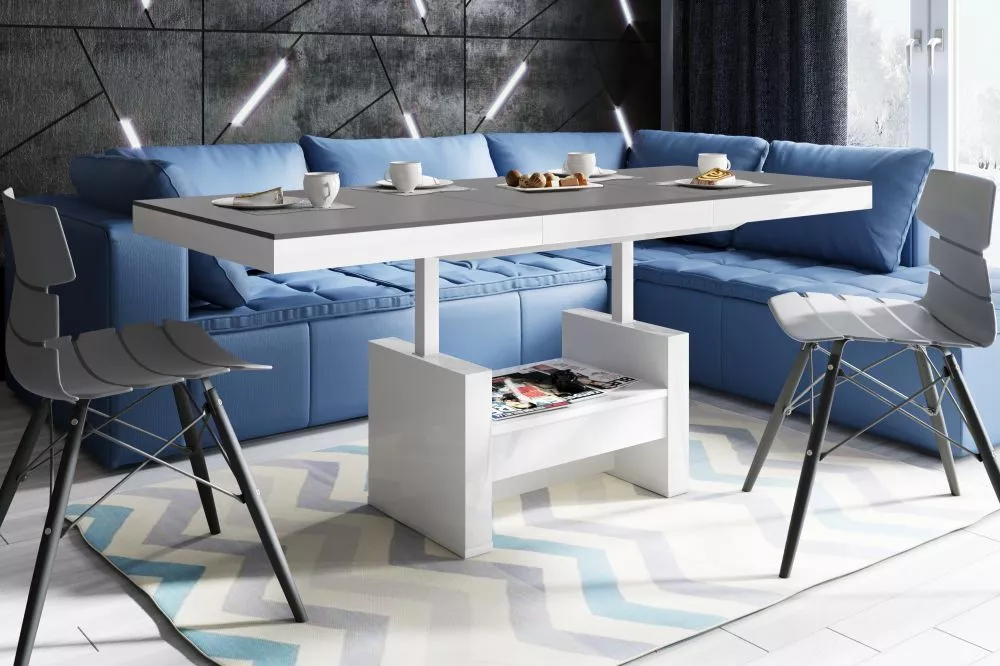 Žurnālgalds Aversa Lux Korpusa krāsa: balts, · 120 × 75 × 55.5 cm