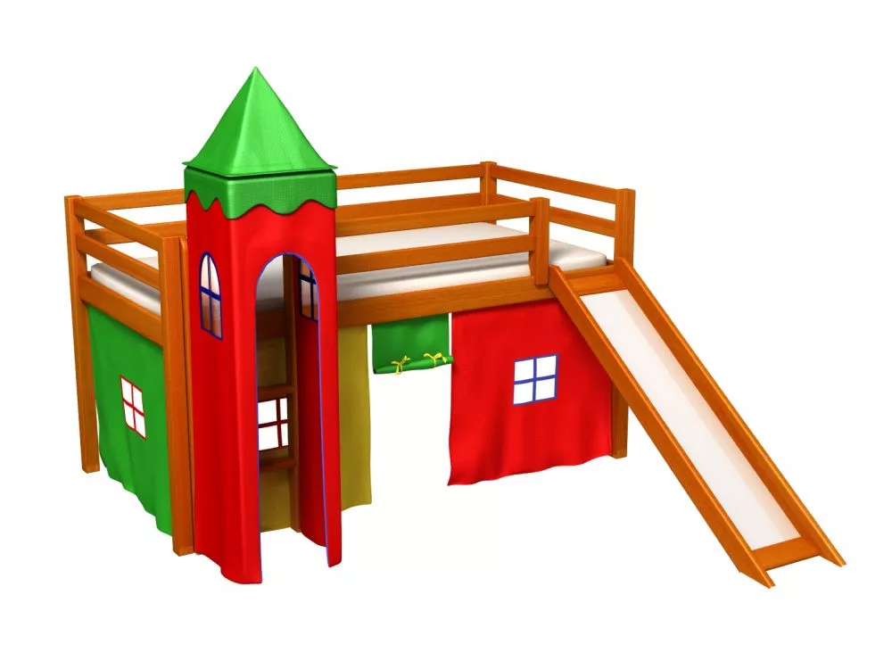 Bērnu gulta Gabi Z Tower ar stelāžu Guļamvietas platums: 80 cm, Guļamvietas garums: 180 cm, · 88 × 188 × 106 cm