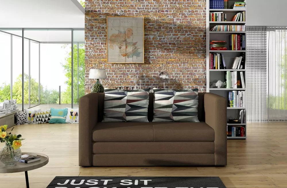 Dīvāns Neva standard · Brūns · 70 × 132 × 65 cm
