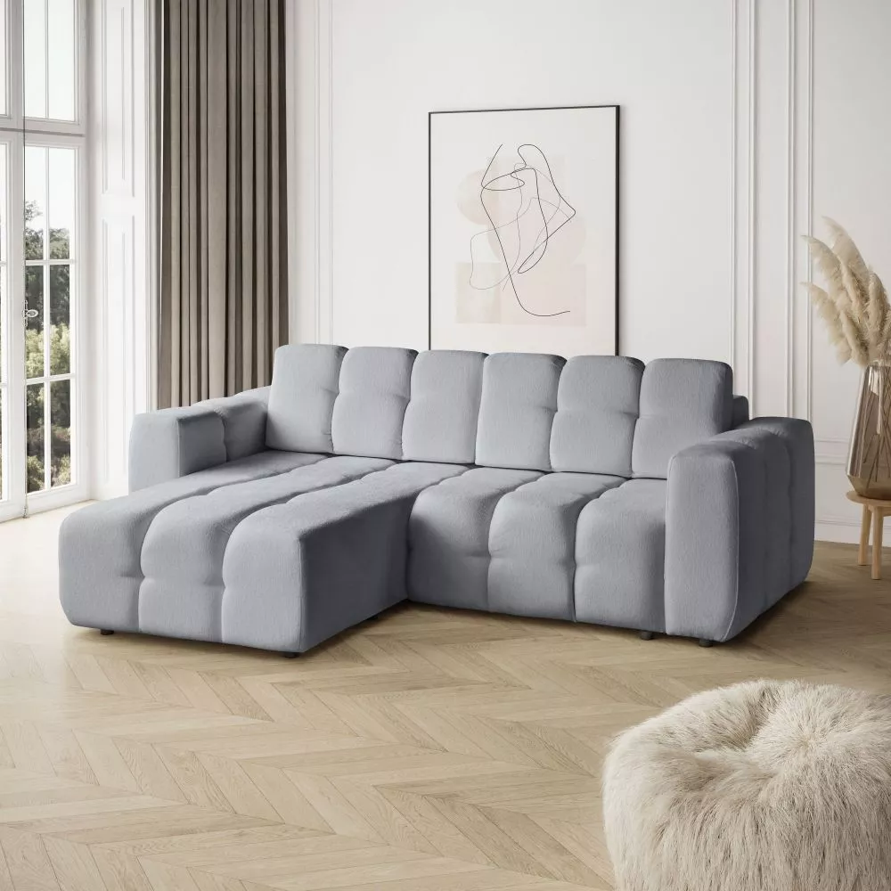 Dīvāns Bona Comfort Standard · Gaiši pelēks · 172 × 240 × 90 cm