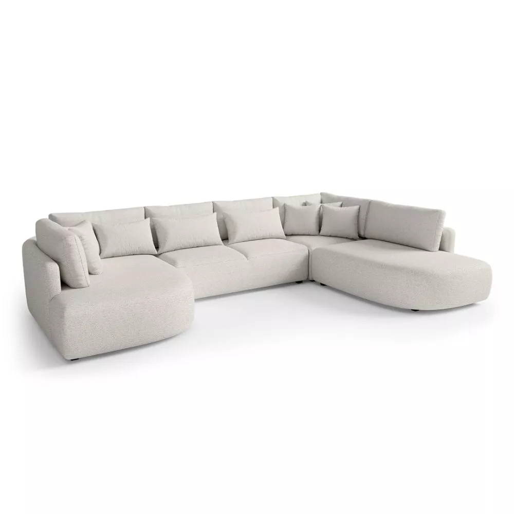 Dīvāns Jacobs U Standard · Bēšs · 245 × 380 × 85 cm