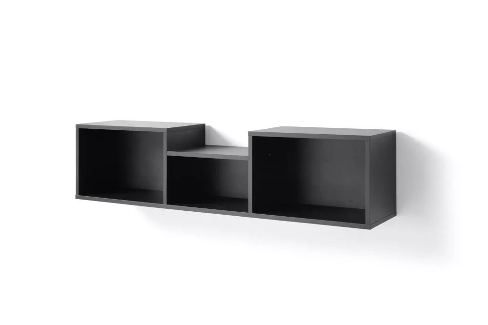Plaukts Sergio SE11 · Melns · 125 × 30 × 25 cm