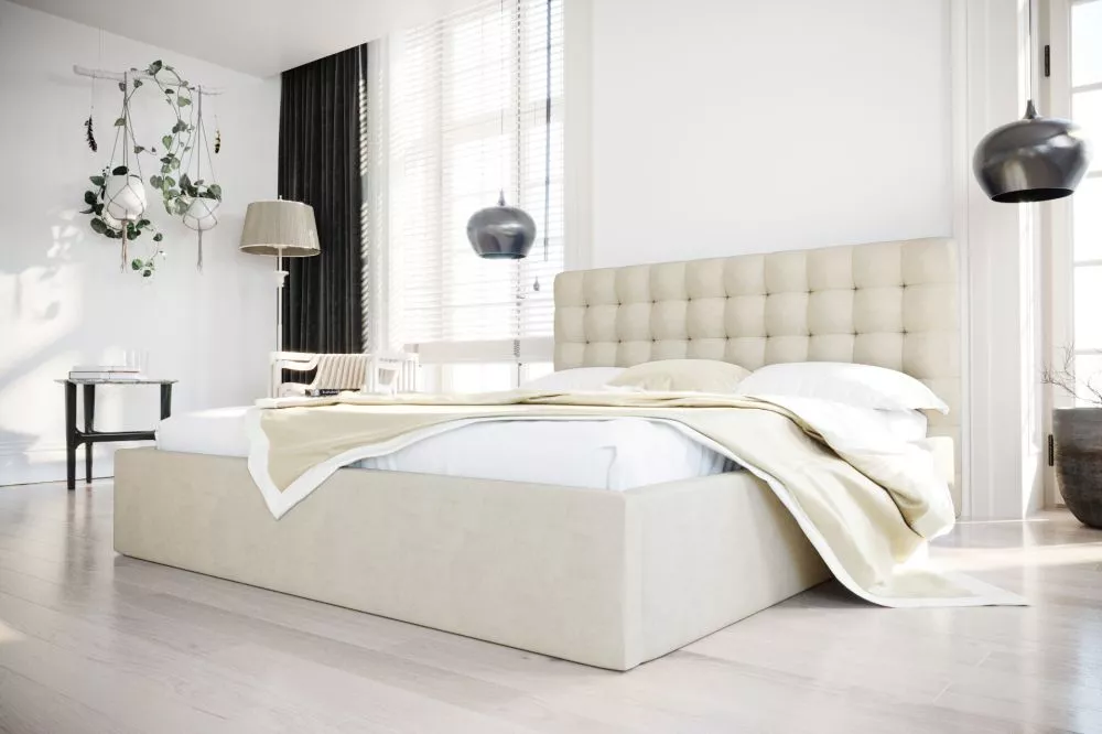 Gulta Loft Standard ar stelāžu Guļamvietas platums: 180 cm, Guļamvietas garums: 200 cm, stelāžas tips: koka, · Gaišais k