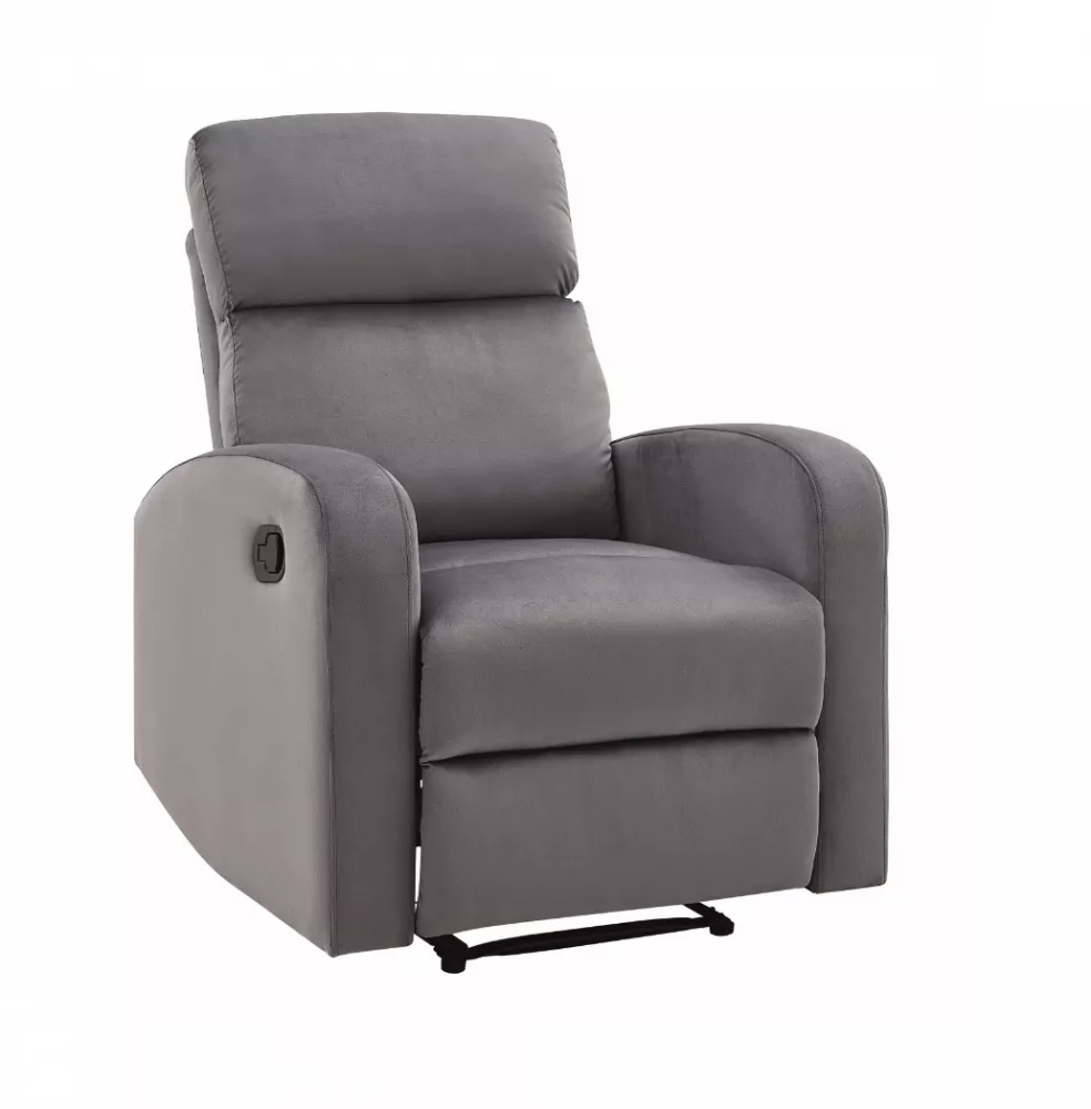 Mīksts krēsls Mars Velvet Maksimālais dziļums: 89 cm, · Pelēks · 75 × 53 × 100 cm