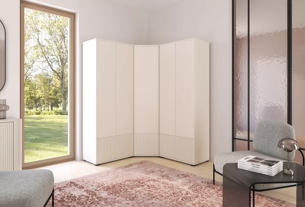 Skapis Rayo 10 · Kašmira · 140 × 70 × 185 cm