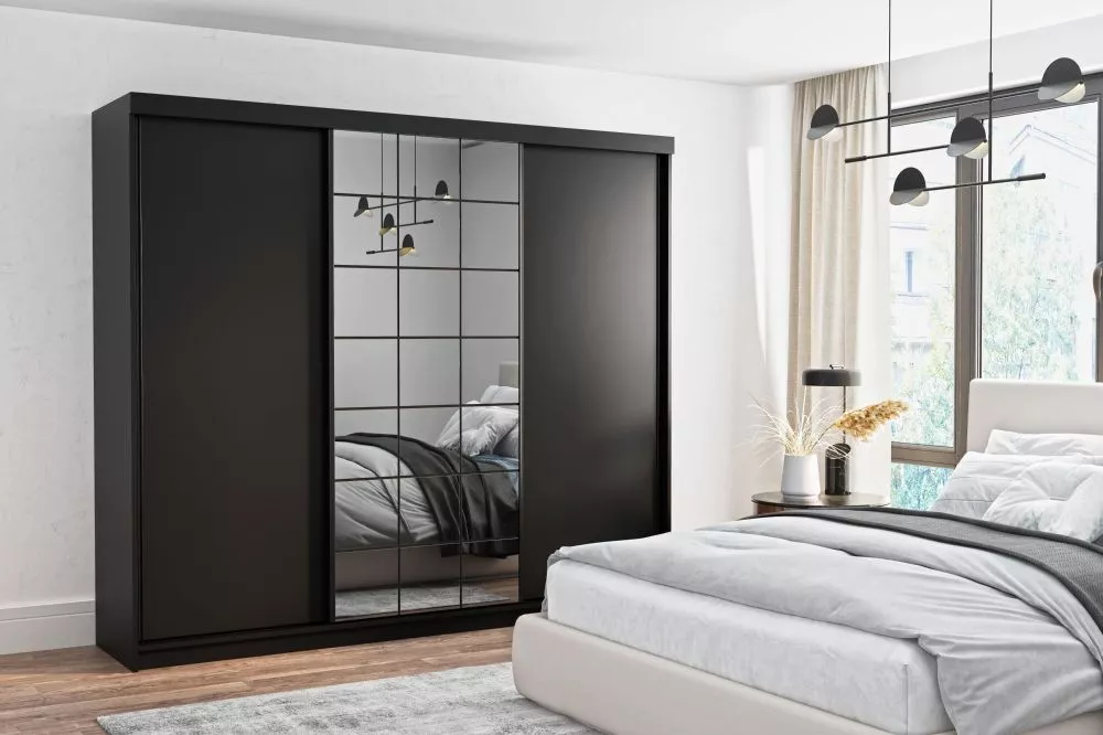 Skapis Collin Classic · Melns · 250 × 62 × 216 cm
