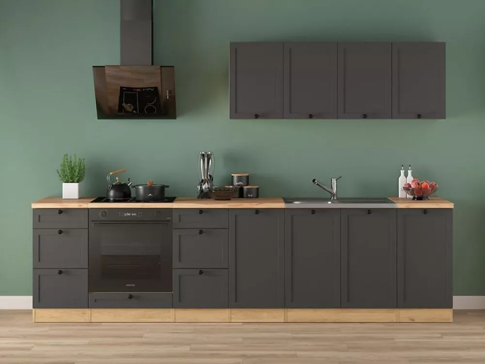 Virtuves komplekts Junona Line 300 Materiāls : MDF + LKSP plātne,