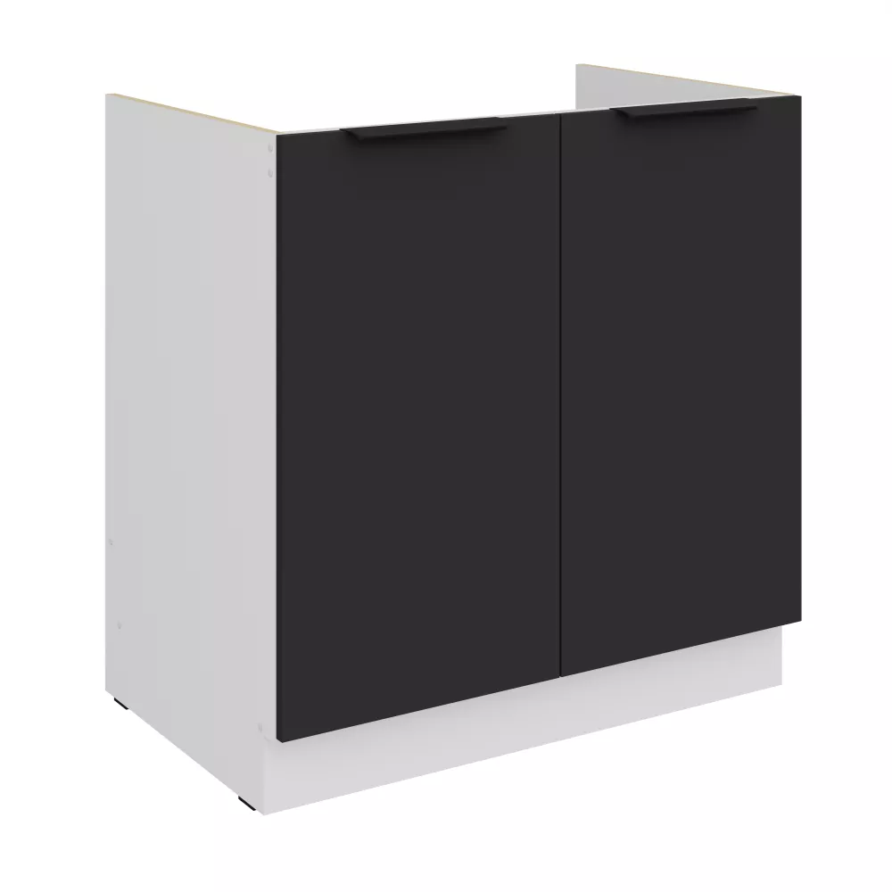 Virtuves skapis Aria Black 80 ZL 2F BB