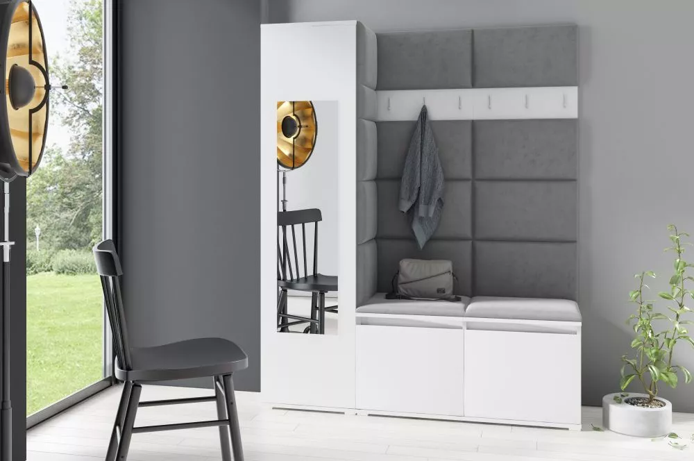 Apavu plaukts Emi 14 Trinity Korpusa krāsa: balts, · 145 × 185 × 40 cm