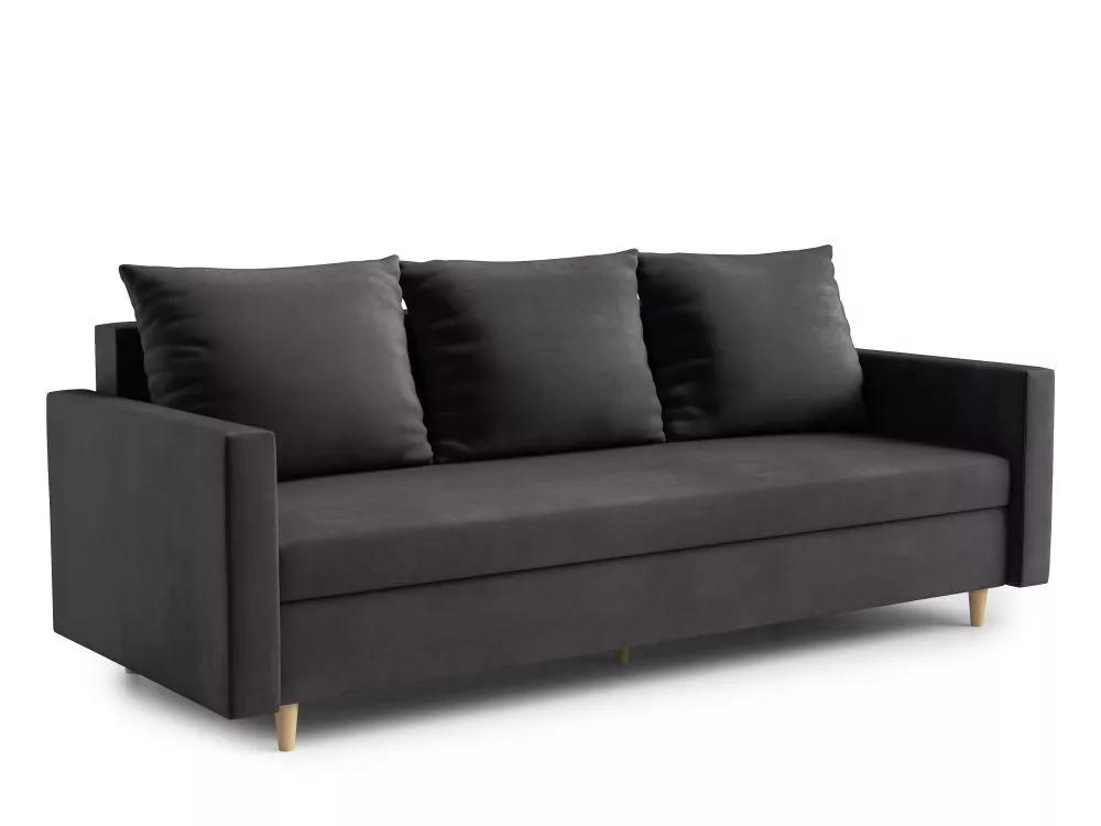 Dīvāns Alma Standard · Grafīts · 90 × 222 × 98 cm