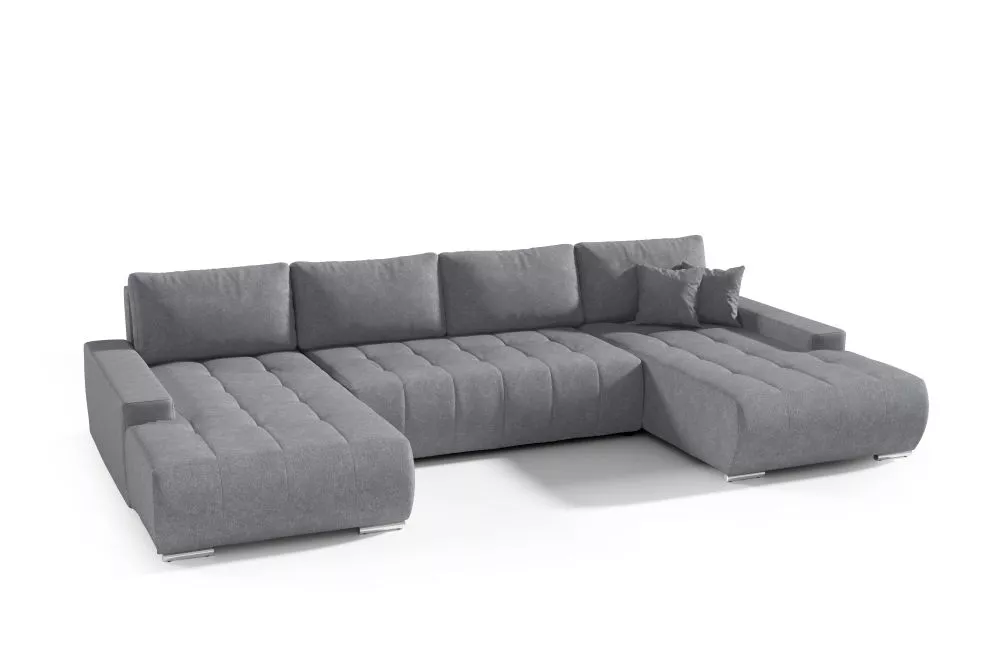 Dīvāns Velutti U Standard · Antracīts · 185 × 350 × 85 cm