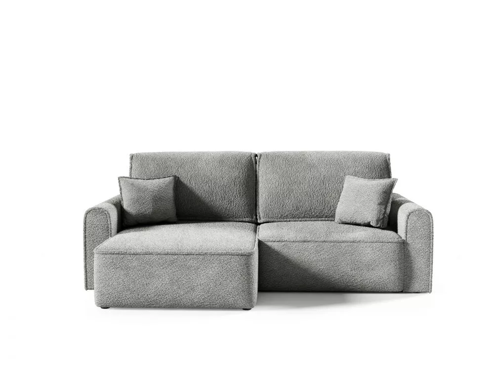 Dīvāns Loretto L Mini Premium Standard · Tumši pelēks · 158 × 240 × 88 cm