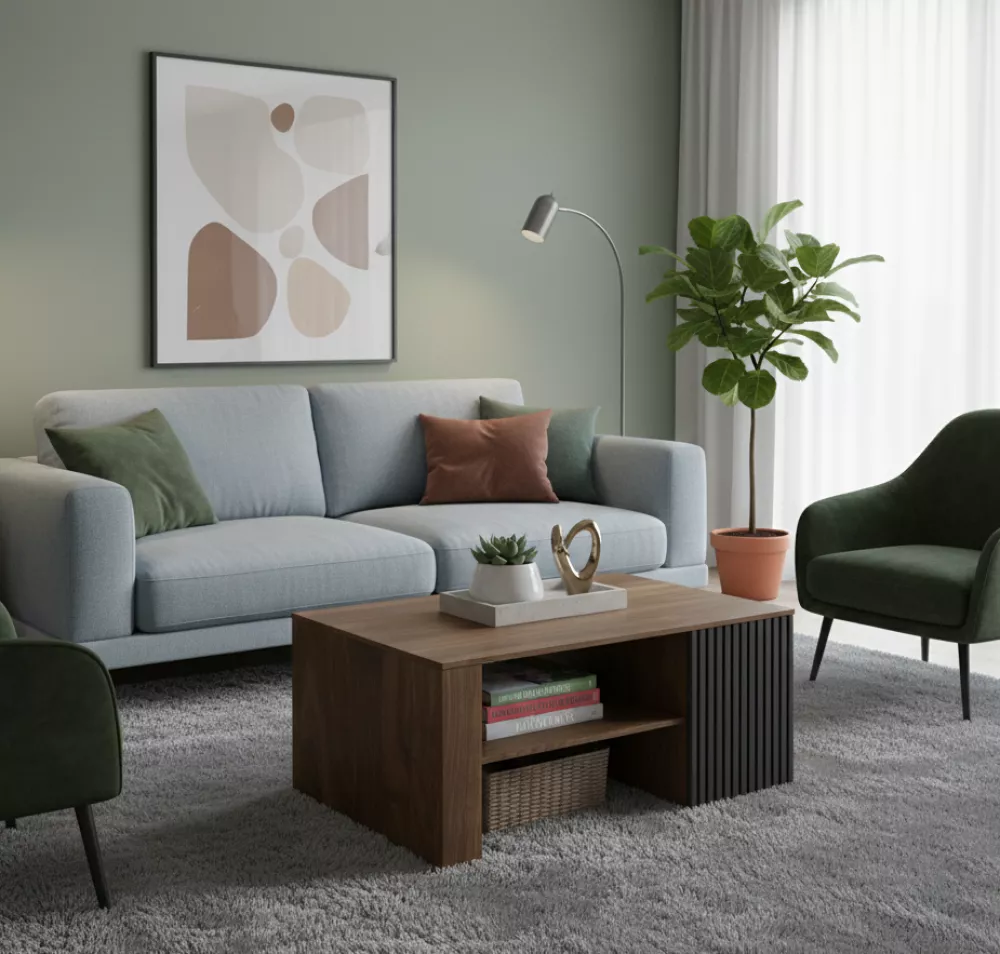 Žurnālgalds Radium 41 Korpusa krāsa: Сolumbia nussbaum, · 120 × 65 × 50 cm