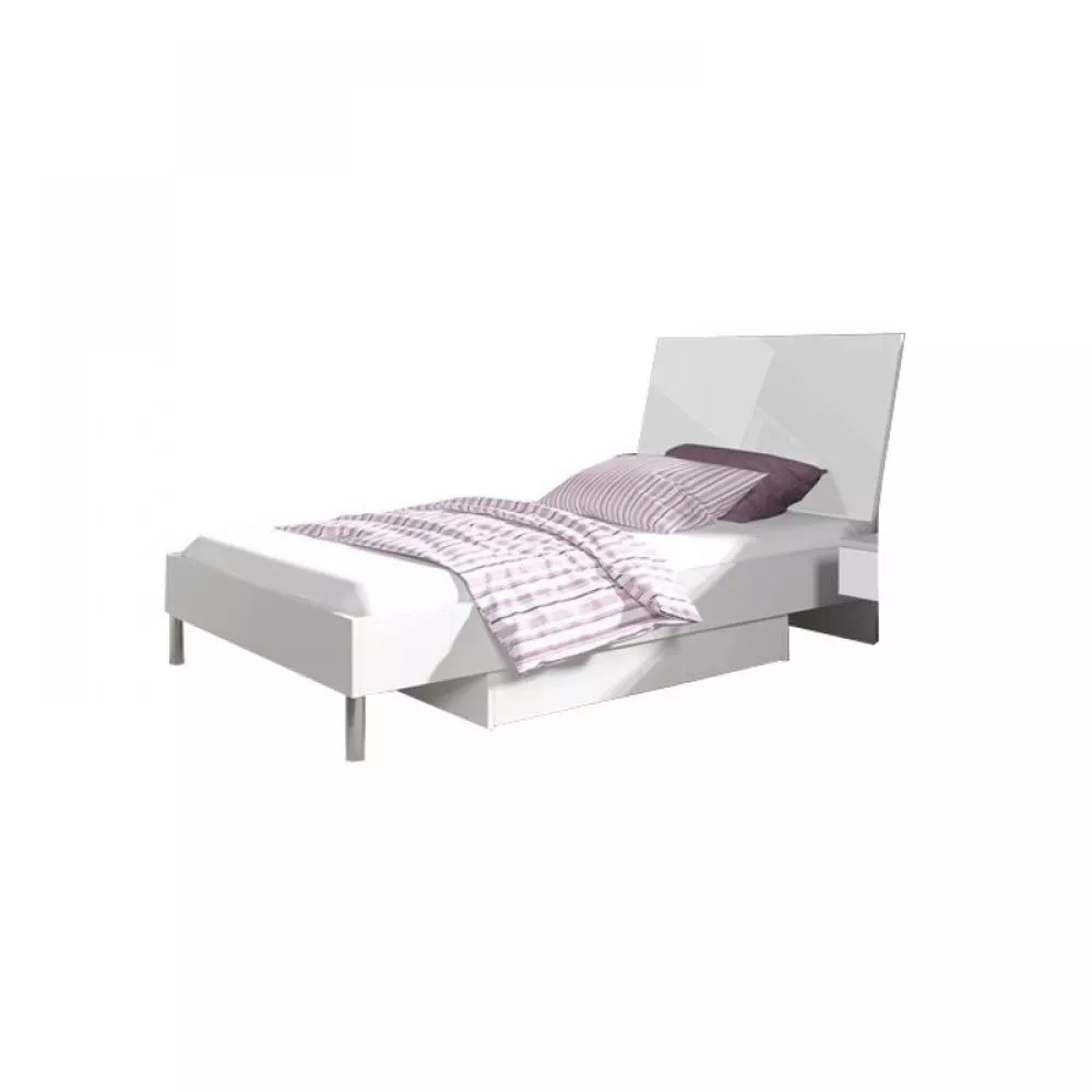 Gulta Raj 3 90x200 ar stelāžu Guļamvietas platums: 90 cm, Korpusa krāsa: balts, Guļamvietas garums: 200 cm, · 94 × 220 ×
