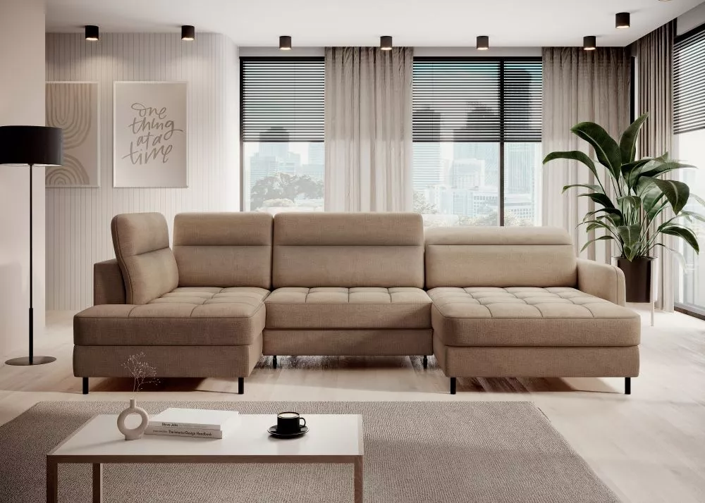 Dīvāns Berrto Premium standard · Brūns · 165 × 306 × 91 cm