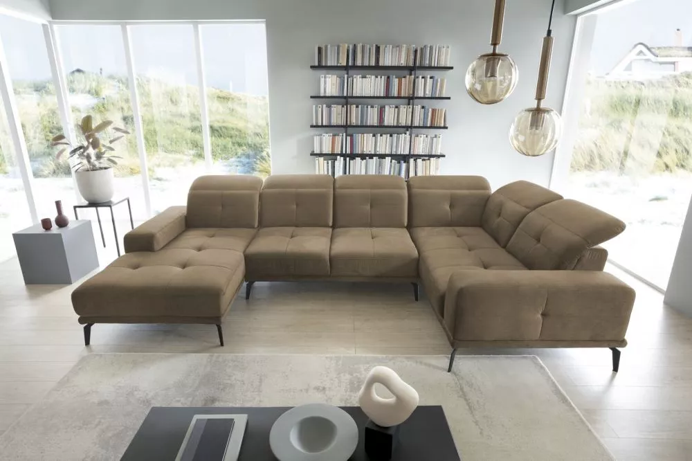Dīvāns Neviro Premium standard · Brūns · 201 × 350 × 57 cm