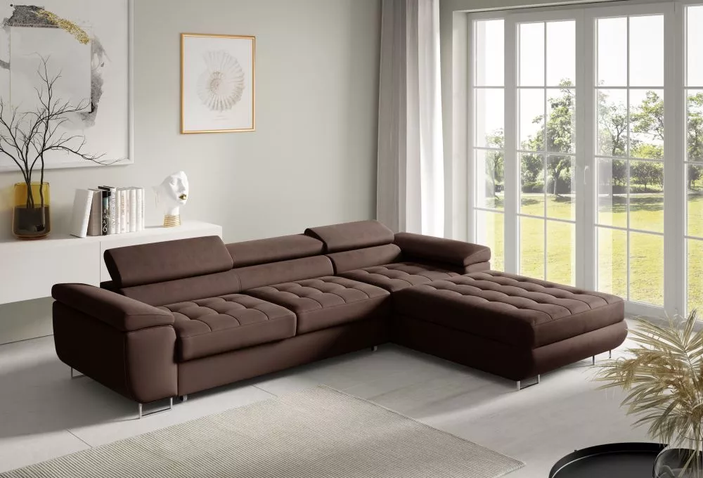 Dīvāns Corner 272 standard · Brūns · 200 × 277 × 87 cm